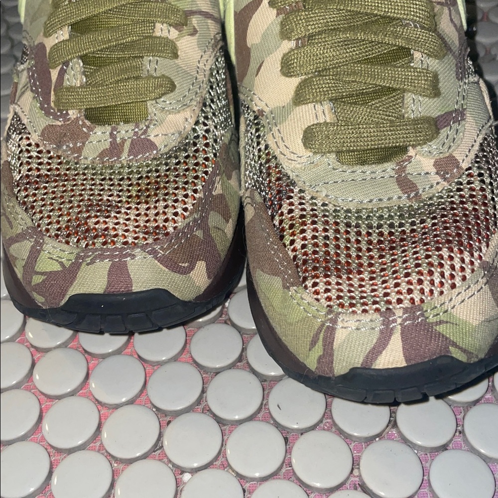 NikeAir Max 1 86 OG 'Camo Light Lemon Twist' Sz W8 (M6.5) Sz 1/2 down snug - Picture 11 of 15